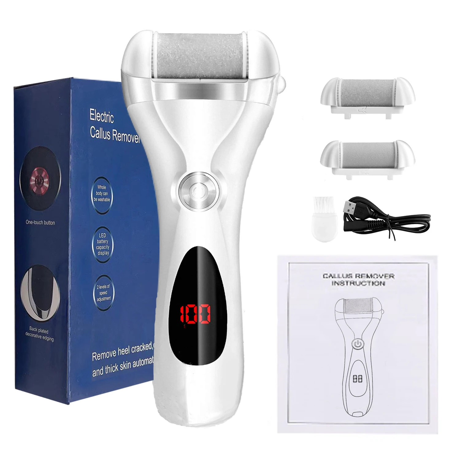 Electric Callus Remover - Rechargeable Foot File Callus Shaver