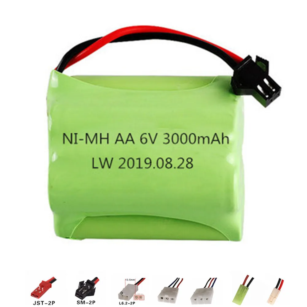 6v-3000mAh-NiMH-Batterie-F-r-Rc-spielzeug-Autos-Tanks-RC-Roboter ...