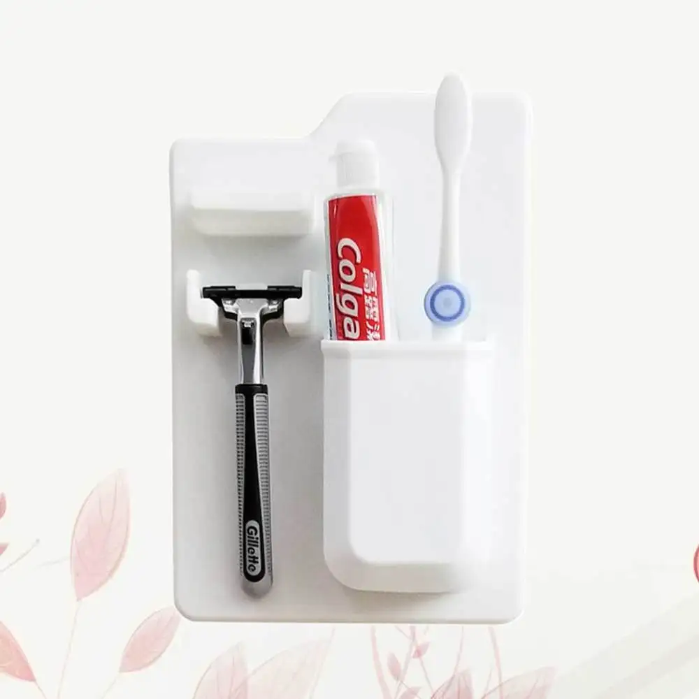 

1Pc Toothbrush Rack Storage Rack Wall-Mounted Rack Silicone Rack Self-Adhesive Rack for Hotel