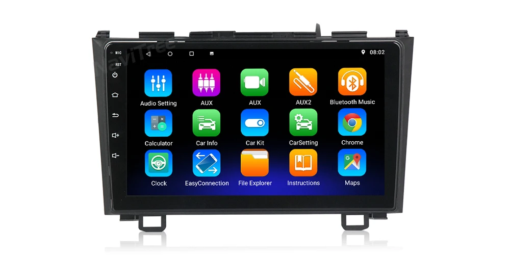 NaviTree 9 дюймов ips 2.5D Android9.0 автомобильный Радио мультимедиа для Honda CRV 2007-2012 автомобильный Авторадио Навигация gps swc Bluetooth FM