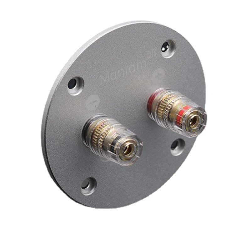HiFi Audio Binding Post Banana Plug Socket Aluminum Alloy 2-bit Copper Speaker DIY Terminal Box Board 75MM | Электроника