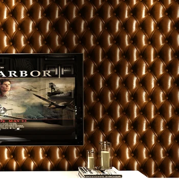 

European Style Imitation Leather Soft Pack Wallpaper PVC Waterproof Rub Resistance Bedroom Living Room TV Background Wallpaper