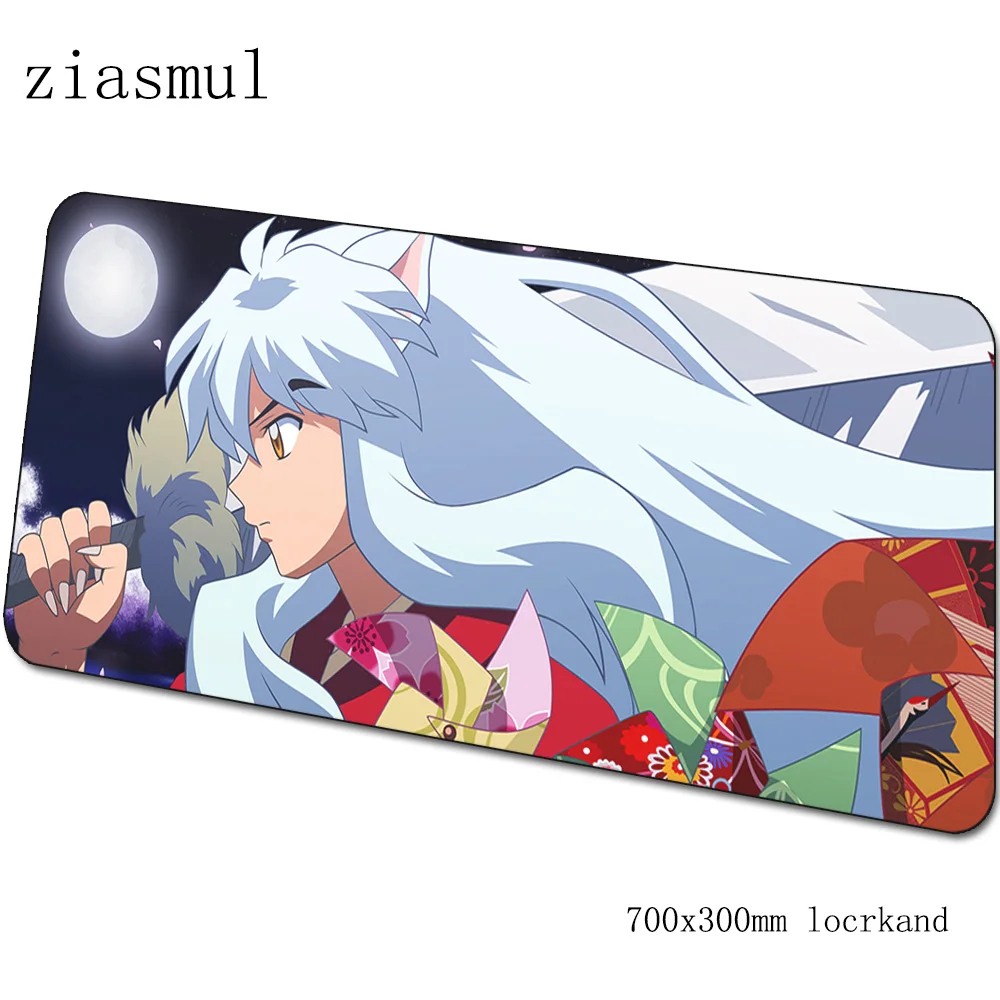 Inuyasha коврик для мышки с аниме мультяшный компьютерный коврик 700x300x3 мм игровой коврик большой красочный Коврик для мыши Клавиатура Игры pc gamer стол - Цвет: pattern 4