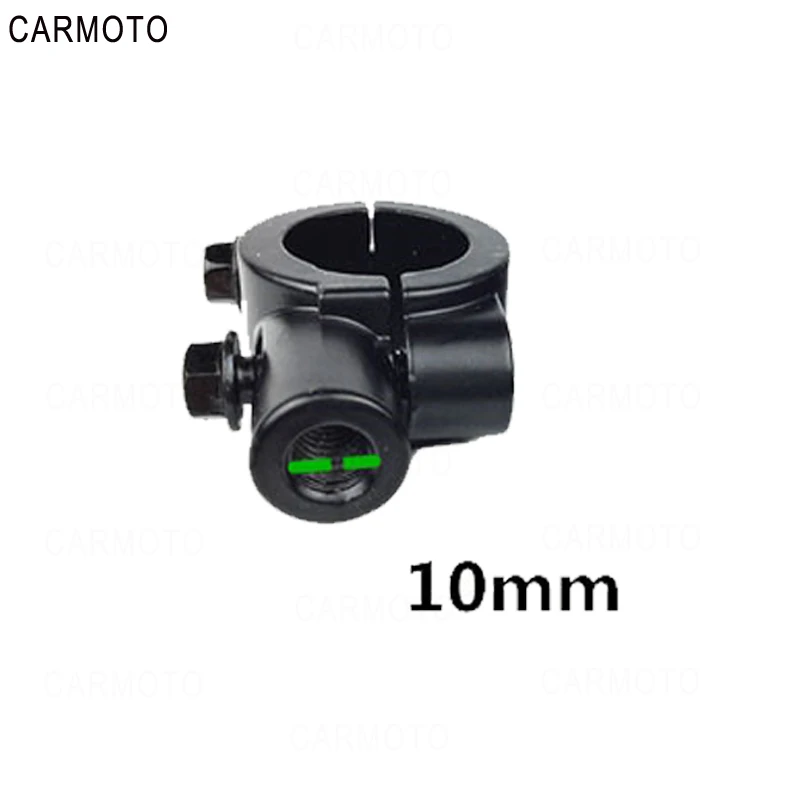 1pcs 10mm 8/10 мм мотоцикла велосипеда руль рама крепление зеркало заднего вида адаптер подходит для скутера велосипеда мотоцикла ATV аксессуары - Цвет: 1pcs 10mm
