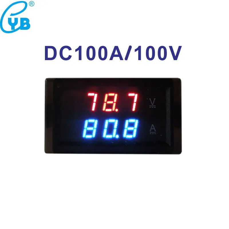 Цифровой светодиодный вольтметр амперметр постоянного тока 0 100 А В|dc voltmeter|dc voltmeter