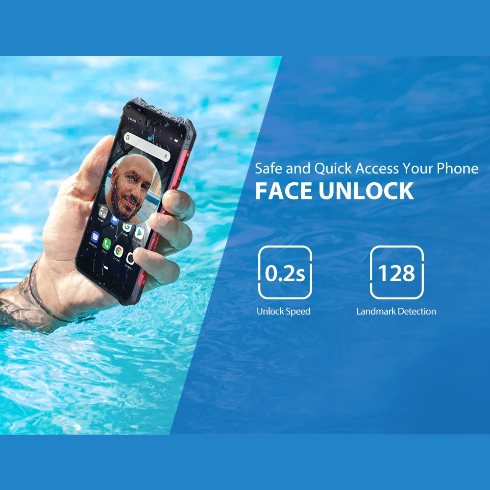 Ulefone Armor X3 IP68 прочный мобильный телефон Android 9,0 ударопрочный 5000 мАч Superbattery 2 ГБ+ 32 ГБ разблокированный 3g смартфон