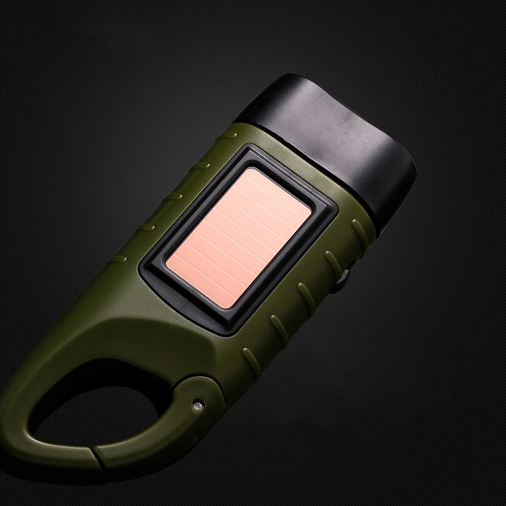

Led flashlight manual generation solar rechargeable flashlight