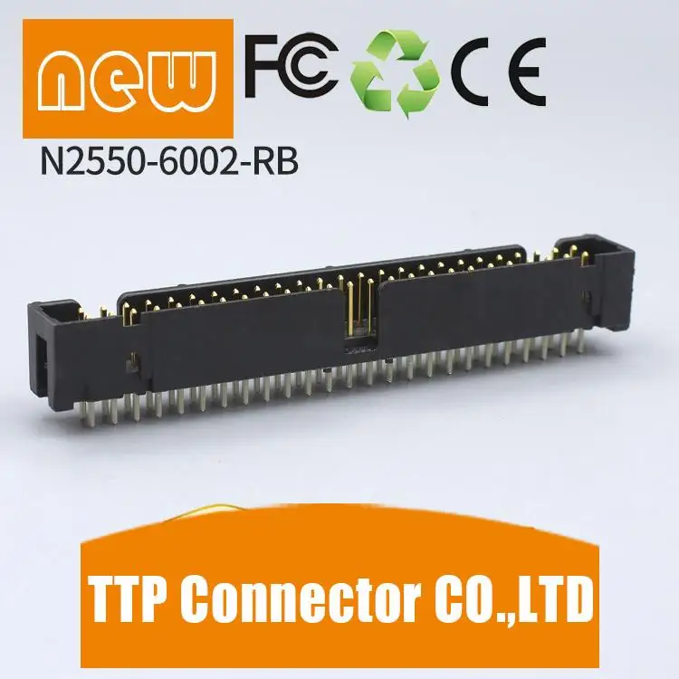 

2pcs/lot 2.54mm legs width N2550-6002-RB(27) Connector 100% New and Original