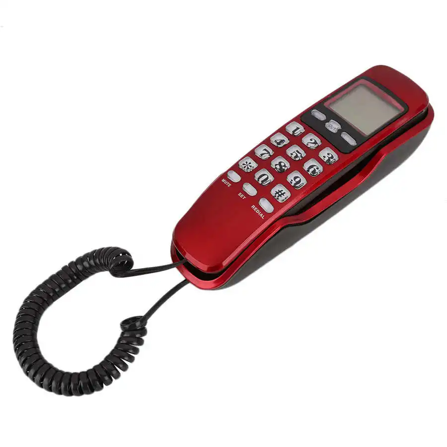 KX T888CID мини настенный телефон входящий двойной идентификатор звонящего ЖК