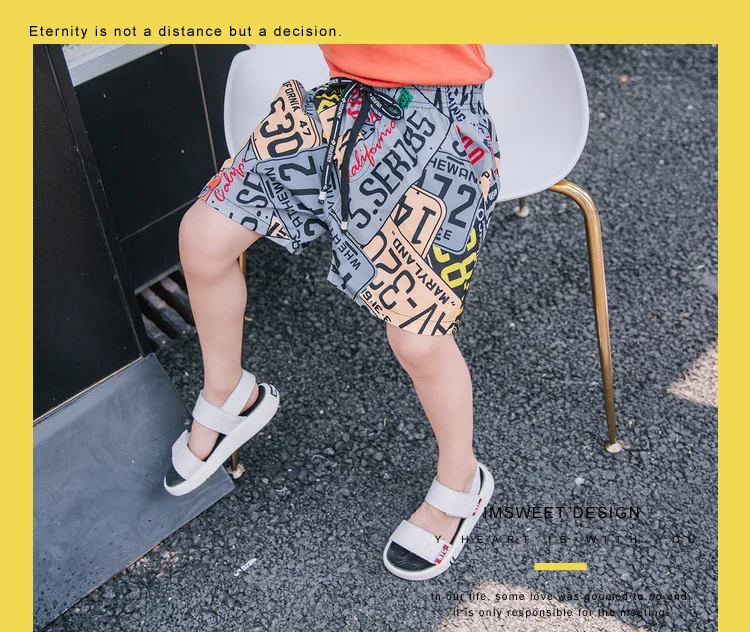 BOY'S Korean-style Shorts Children Western Style Beach Shorts Small CHILDREN'S Baby Fashion Child Summer Pants Thin New Sty