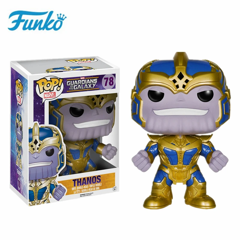 Экшн фигурки FUNKO Мстители Капитан Marvel танос Человек паук Тор шазам Гвен
