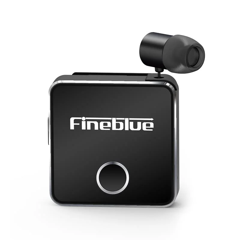 Fineblue Wireless Bluetooth Earphones F1 Withmic Hifi Handsfree Headset TWS Clip for iPhone Android Hi Res Noise Cancelling Mini