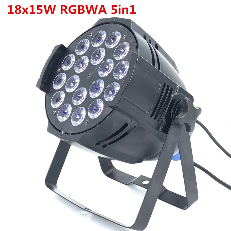 18x18 Вт 6в1 rgbwa+ УФ светодиодный Par свет DJ Par Банки из алюминиевого сплава dmx 512 свет dmx стробоскоп стирка освещение сценическое освещение эффекты - Цвет: 18x15W Black