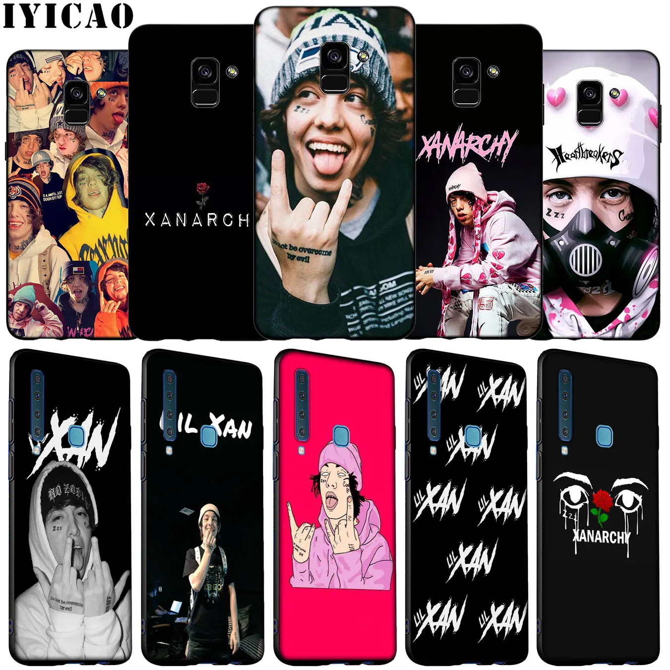 Мягкий силиконовый чехол для телефона IYICAO Lil Xan Lilxan Hot singer Samsung Galaxy A6 A9 A8 A7 2018 A3 A5 Note 9