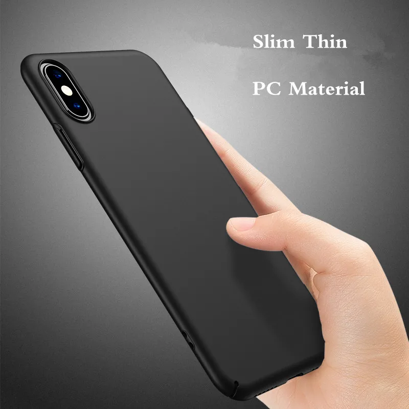 50 шт./лот матовый тонкий чехол для телефона iPhone 11 Pro Max X XS Max XR 6 6S 7 8 Plus Ультратонкий матовый жесткая задняя панель из поликарбоната