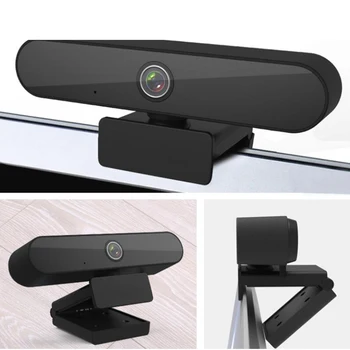 

1080P For PC Computer HD Webcam Universal Free Driver Plug And Play With Microphone 360 Degree Rotation USB Home Office ABS