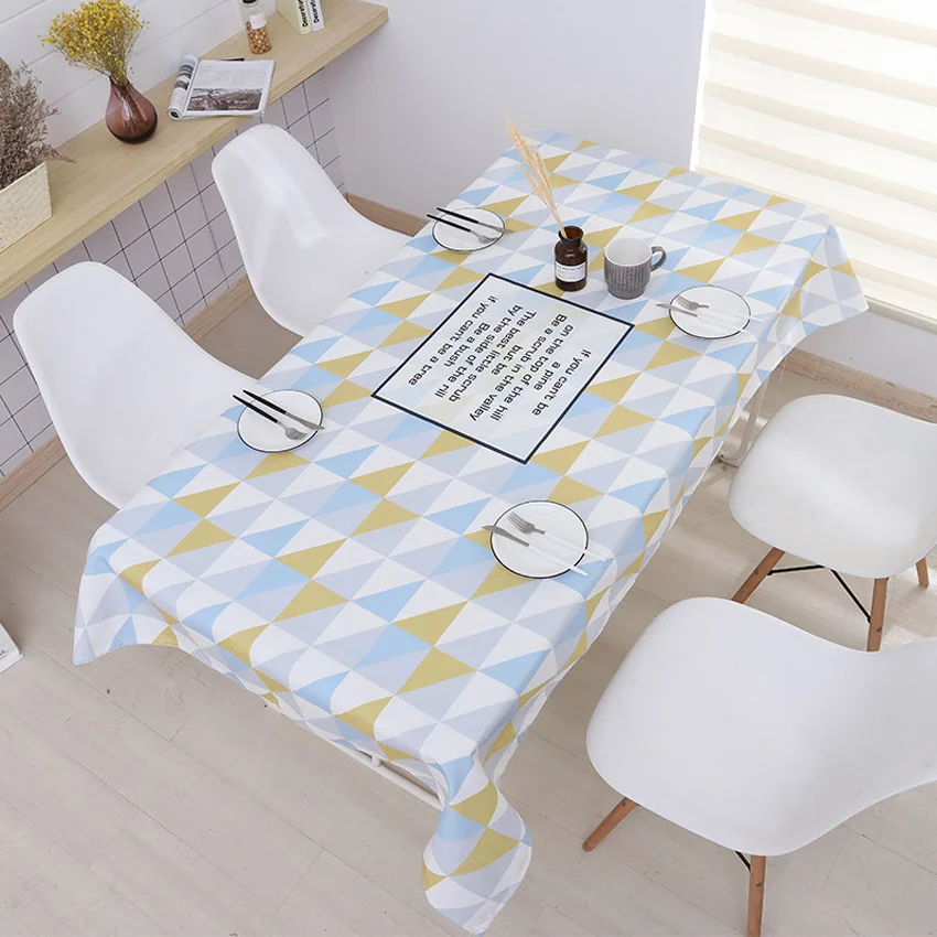 Европейская Геометрическая скатерть водонепроницаемая маслостойкая домашняя