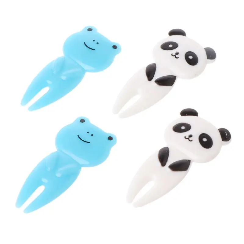 Мини Kawaii животное ферма вилка с рисунком из мультфильма Фрукты зубочистка знак Bento ланчи L41A