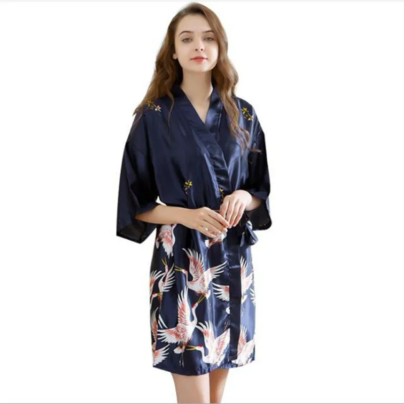 Свадебное платье невесты халат с цветочным принтом кимоно ночная рубашка
