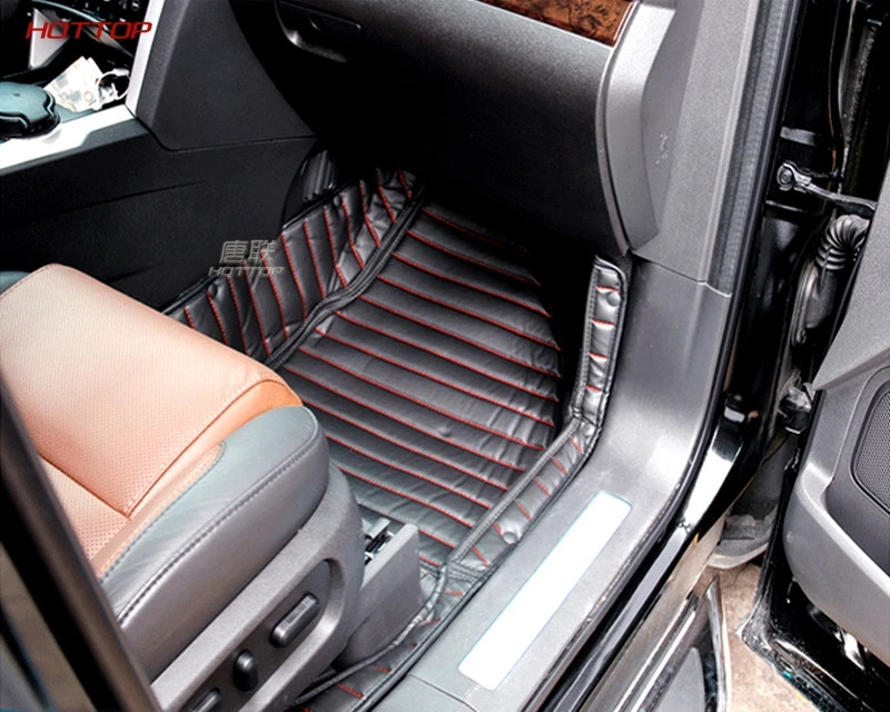 Для Ford Explorer 2011- качество 7 великолепных чехлов для сидений кожаный внутренний коврик для ног Чехлы 4 шт./компл. левым