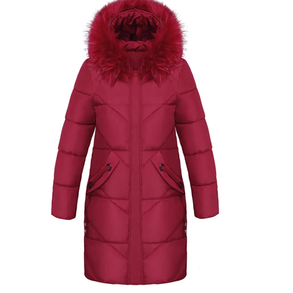 Зимнее пальто, длинное меховое пальто с капюшоном, женская мода, тонкая Толстая теплая хлопковая куртка, Женская куртка корейского размера плюс, Женская парка, верхняя одежда