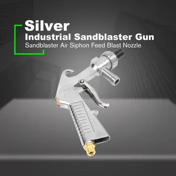 

Abrasive Air Sand Blasting Gun kit 1 Ceramic Nozzle 1 Steel Nozzle 1 Sand Suction Pipe Industrial Sandblaster Gun
