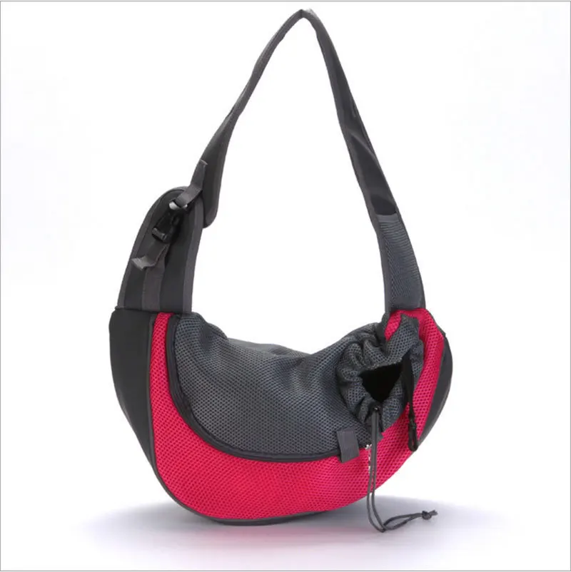 Bolso de hombro de viaje para mascotas, bolsa de hombro de malla Oxford, cómoda, individual, S/M