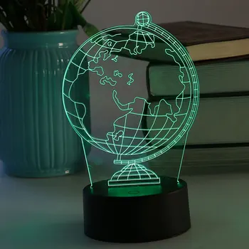 

3D USB LED Night Light Table Desk Lamps Earth Pattern Christmas Decoration