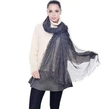 

Fashion Grid Pattern Women Soft Autumn Winter Shawl Warm Scarf Cocktail Party