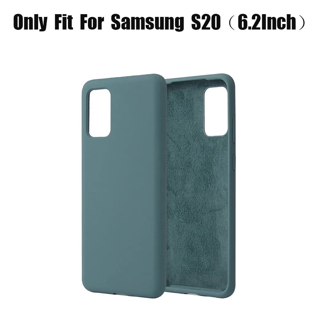Case For Samsung S20 6.2 Full Body Protection Liquid Silicone Cover Inch phone case | Мобильные телефоны и аксессуары