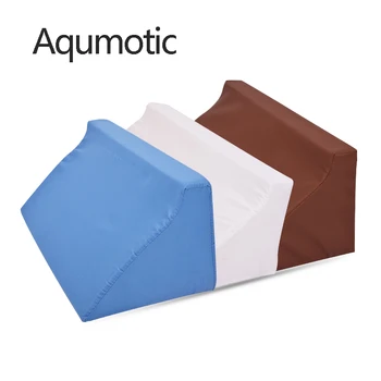 

Aqumotic Backrest R Pillow Sponge Home Soft Tri Angle Pad Nursing Medical 1pc Pillow Side Back Breathable Mat Pillowcase Foam