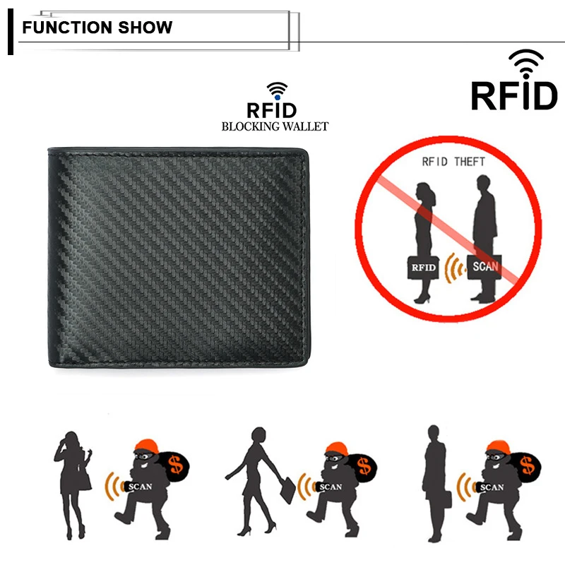 Модный мужской кошелек, многофункциональный, RFID, Одноцветный, двойной, кошелек для монет, много слотов, кредитный держатель для карт, мужской кошелек для монет