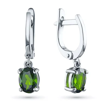 

Earrings made of silver with chrome diopside e0605sg04202691