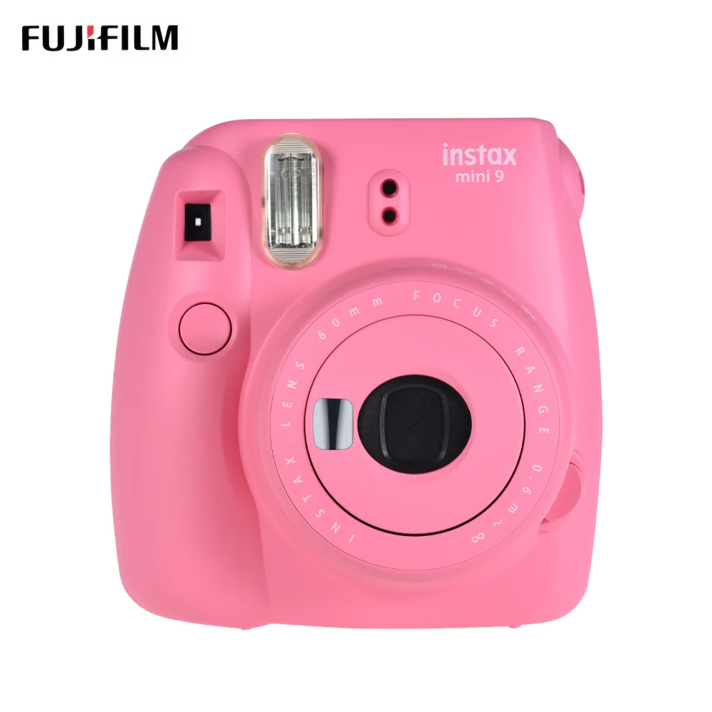 Фотокамера моментальной печати Fujifilm Instax Mini 9 с зеркалом для селфи и датчиком на светильник - Цвет: Pink