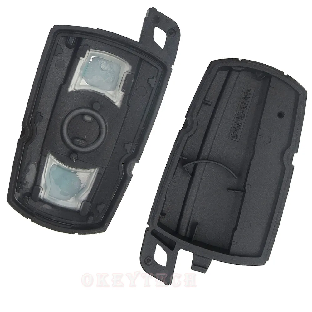 Okeytech 3 Buttons Remote Car Key Shell Fob Case For BMW X5 X6 E60 E70 E71 E87 E90 For BMW 1 3 5 6 Series With 2025 Battery HoldFor BMW E60 E90 E92 E70 E71 E72 E82 E87 E88 E89 X5 X6 For 1 3 5 6 Series ignition wires