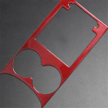 

Trim Panel For Porsche Macan Replacement Red Carbon Fiber Water Cup Storage