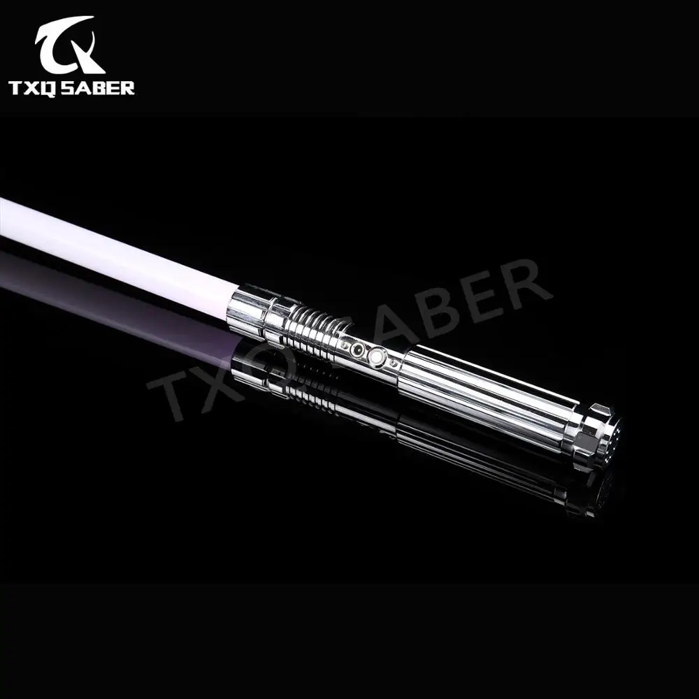 ¡Nuevo! Sable de luz TXQsaber RGB, sable de luz Force FX con 6 sets de fuentes de sonido y LED, hoja de Dueling de 1 pulgada 82cm, juguete de FOC con mango de Metal - 1