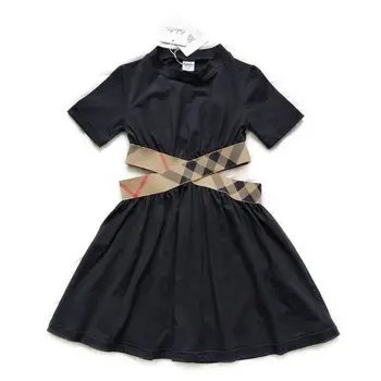 

2020 Summer Girls Dress Plaid Kids Princess Dresses For Girls Cotton Dress Vestidos Fashion Children Clothes