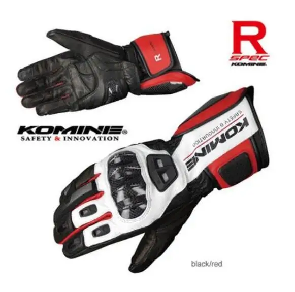 Komine GK-198 Весна и Лето дышащие кожаные перчатки для верховой езды защита мотоцикла сенсорный экран 25
