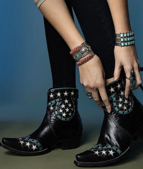 

Women's Shoes New for 2020 High Quality Pu Leather Safety Fashion Boots Female Vinage Classic Western Boots Botas De Mujer QA138