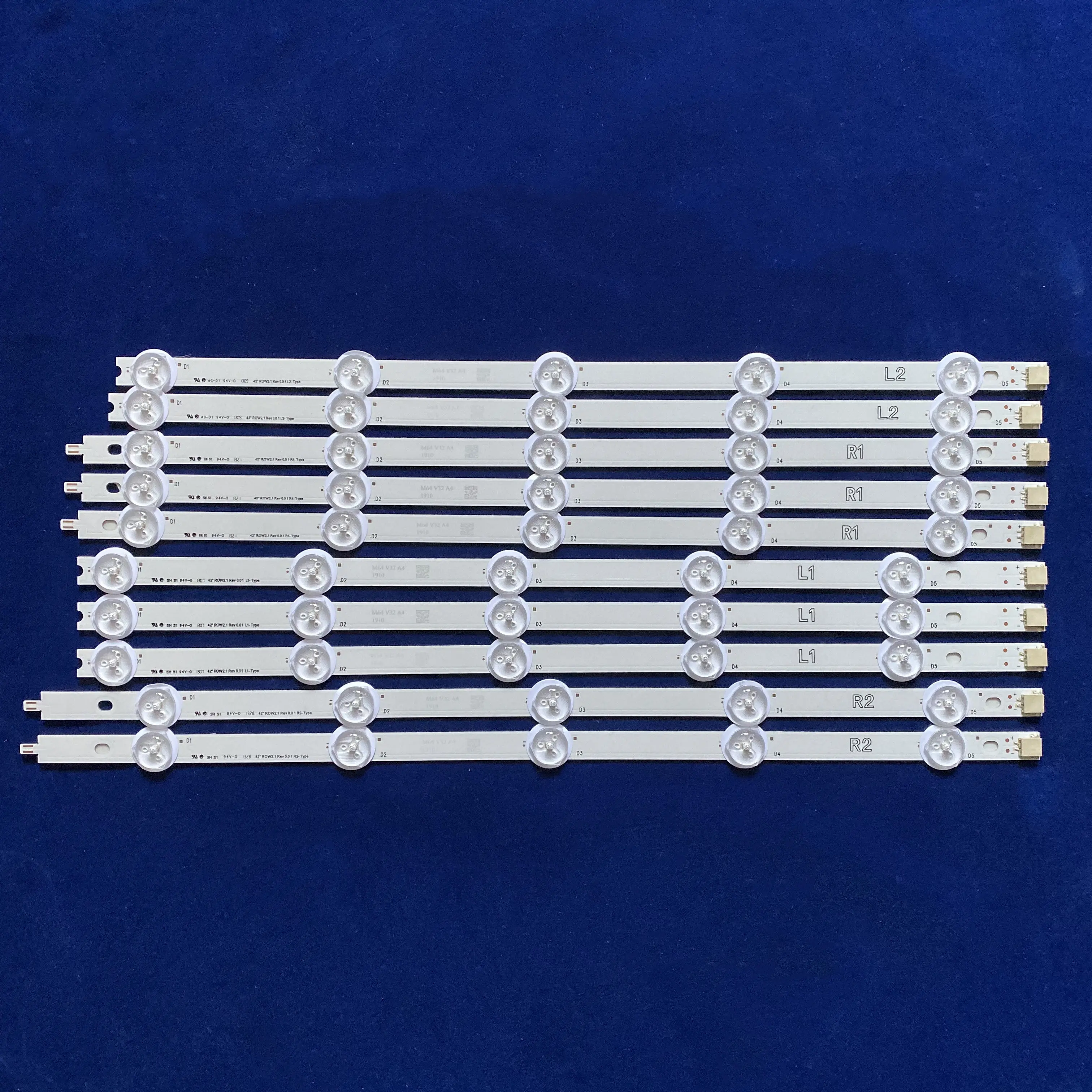 Новый комплект 10 шт. R1 L1 R2 L2 светодиодный прожектор Идеальная замена для LC420DUE 42LN5400