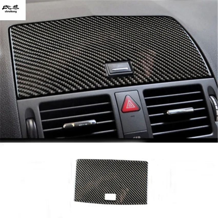 

1PC Epoxy Glue Real Carbon Fiber Instrument Display Panel Cover For 2007-2010 Mercedes Benz W204 C200 C300 C180 C260 C63