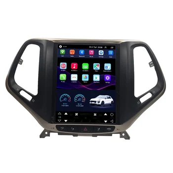 

9.7" Tesla style Screen android 8.1 GPS car radio for JEEP Cherokee 2014 Navigation headunit bluetooth 4g lte wireless Network