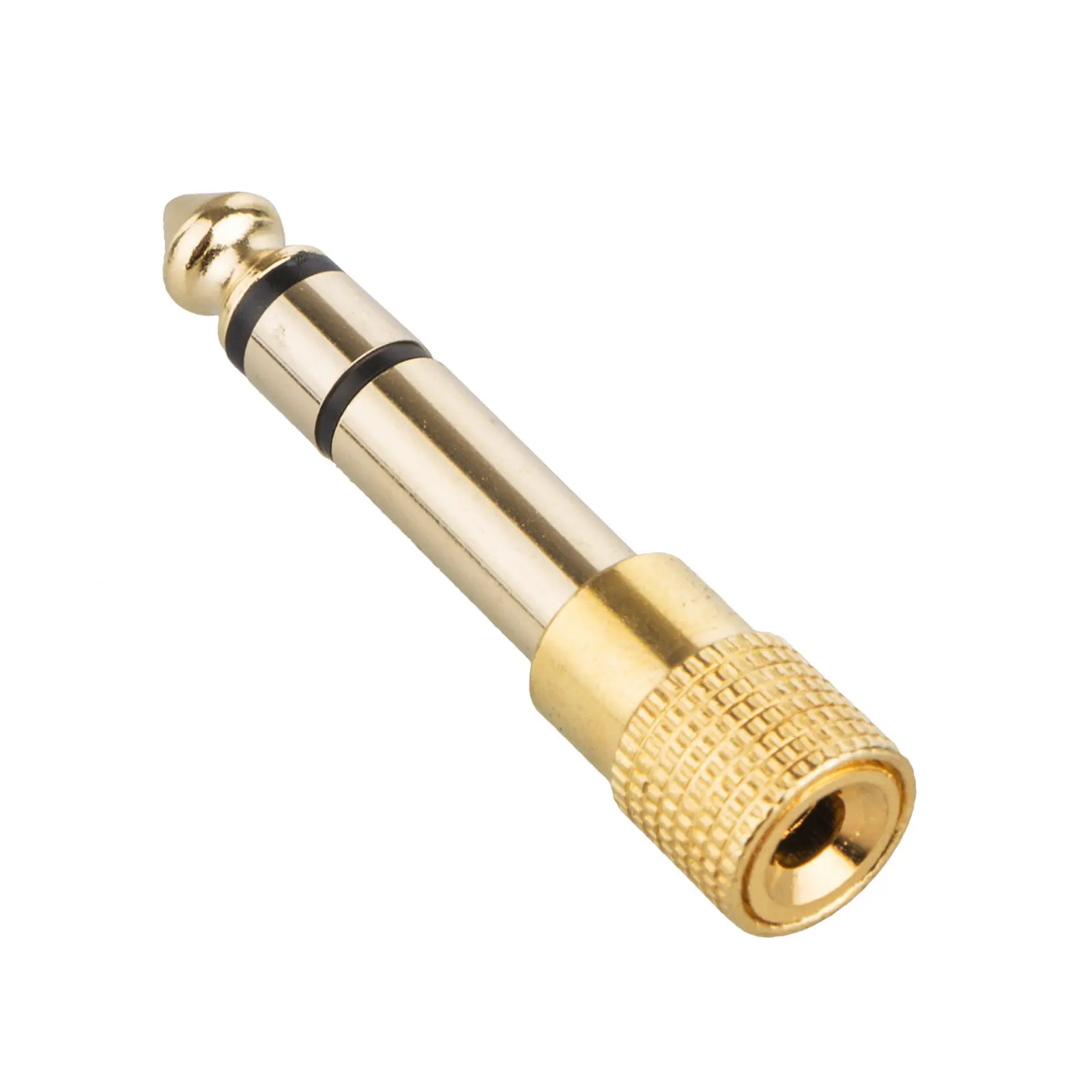 

Pure Copper Headphone Jack Socket 1/4" Jack Plug to 3.5mm Adapter Stereo Durable Practical