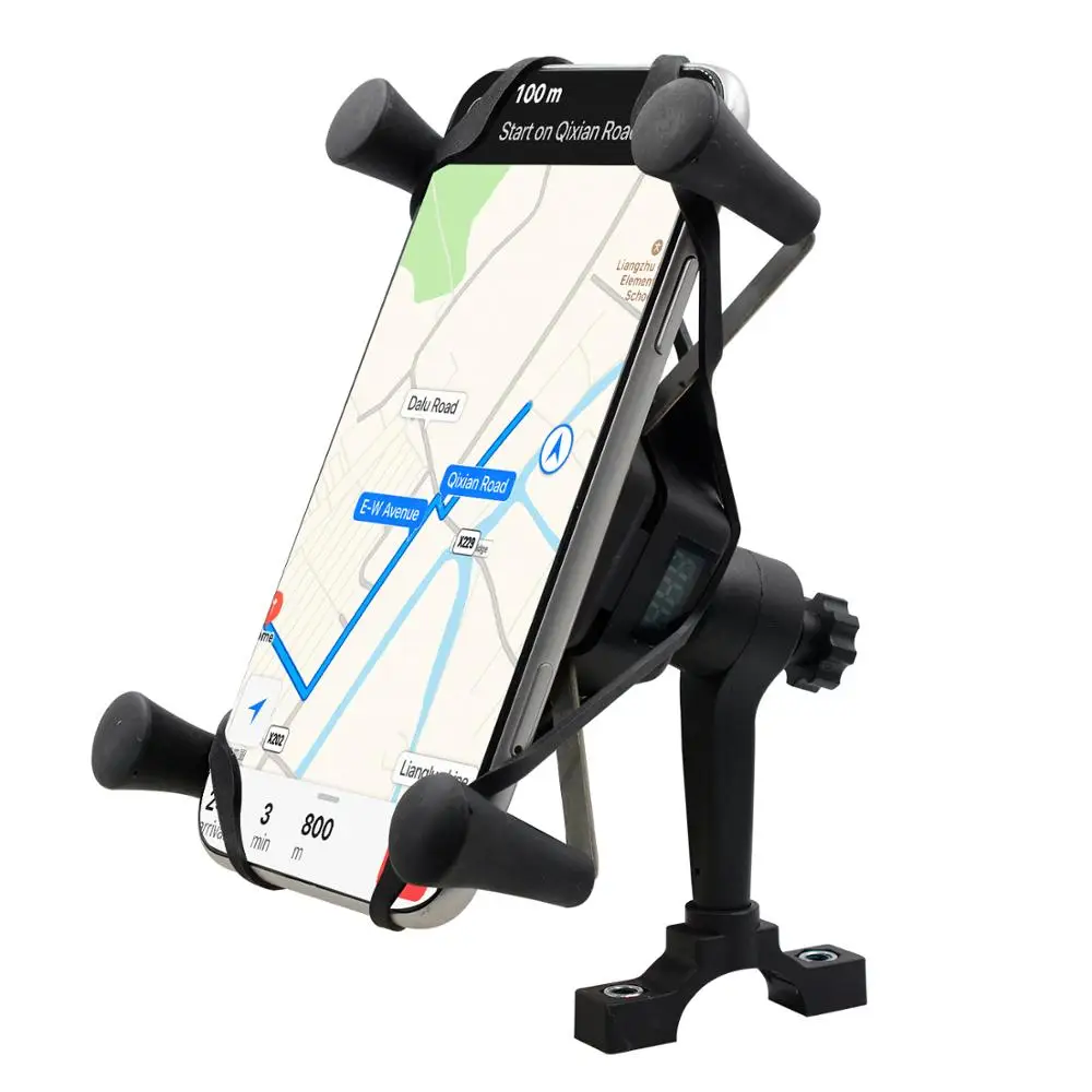 

2in1 Motorcycle Phone Holder Quick Charge 3.0 Wireless Fast Charge Mount Clamp Motorcycle Phone Holder Motorcycle stand