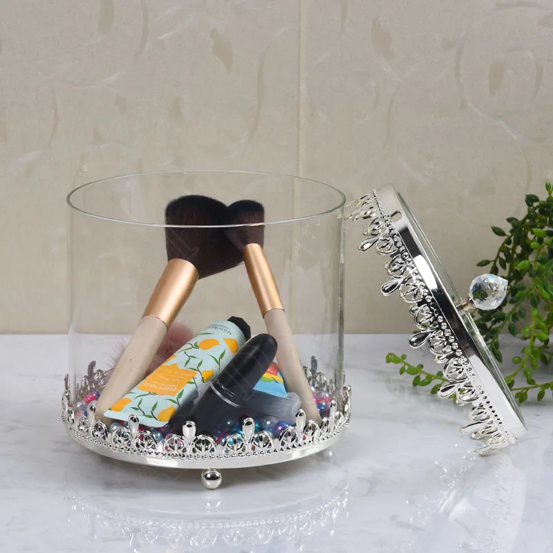 

Стеклянная банка для хранения в скандинавском стиле, контейнер для косметики для ювелирных изделий, прозрачные банки для конфет, органайзер для туалетного столика, украшения для дома