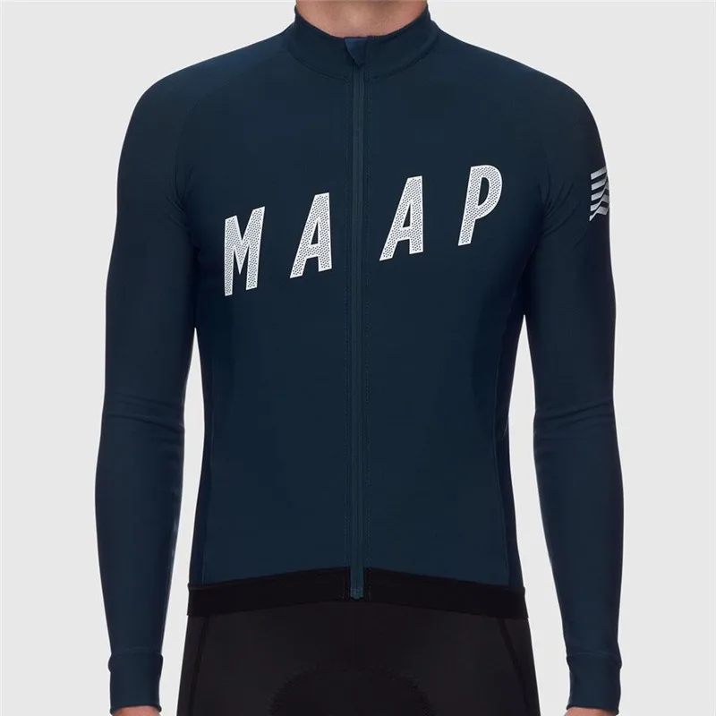 Pro Team Simple design Winter Cycling Jersey Thermal fleece Long sleeve bicycle Jacket Road Bike clothes Ropa Ciclismo invierno | Спорт и
