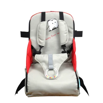 

Comfortable Baby Feeding Portable Stool Detachable Folding Traveling Adjustable Strap High Chair Zipper Children Booster Seats