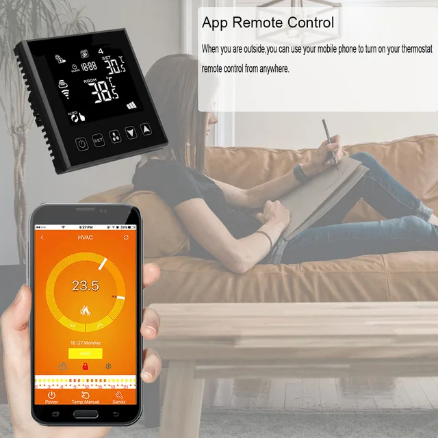 Controlador de aire acondicionado Central Tuya Smart Home, Panel de Control  del sistema de bobina del ventilador, banda de TRANE, Ect, funciona con  Alexa y Google