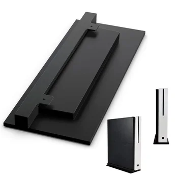 

Vertical Stand Protect Cooling Vents Game Console Black Secure Holder Base Non-slip Feet Mount Dock Space Saving For Xbox One S